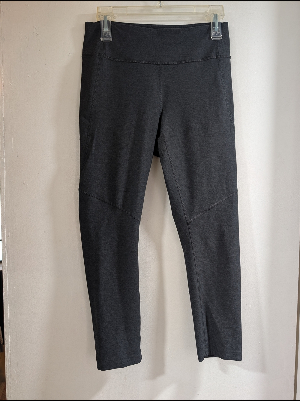 Outdoor Voices Charcoal  Gray Seam-Detail Active Leggings
